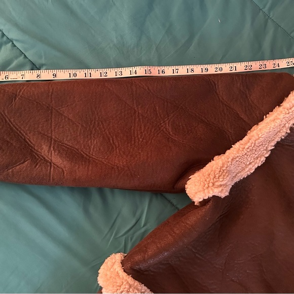 4 In 1 Shearling Faux Leather Long Coat - NWT!!! - Picture 8 of 15